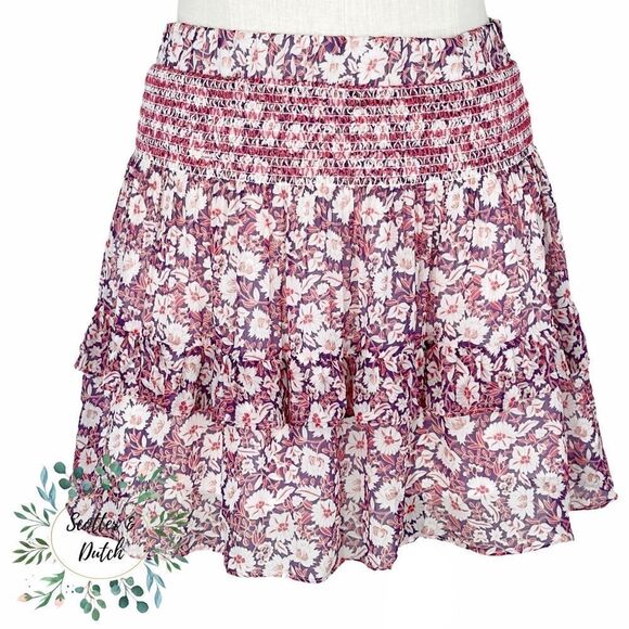 Anthropologie Rebecca Minkoff Floral Canyon Mini Skirt - Picture 1 of 16